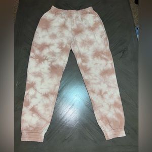 PINK Tie-Dye Sweatpants